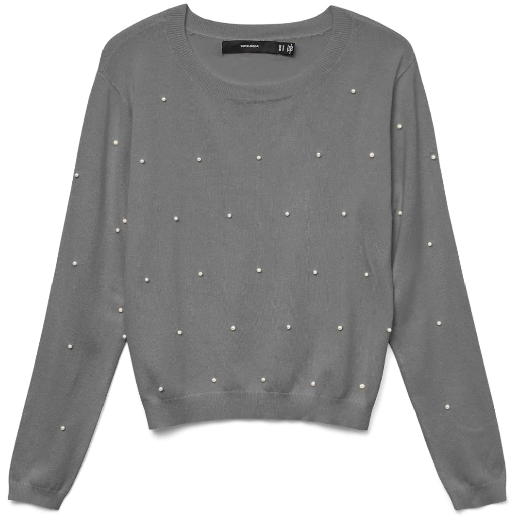 Vero Moda Dame Bluse Vmglory Medium Grey Melange