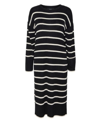 Vero Moda Dame Kjole Vmjoana Black Stripes    Birch