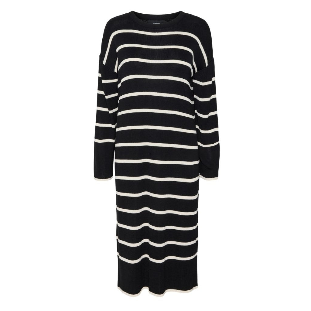 Vero Moda Dame Kjole Vmjoana Black Stripes Birch