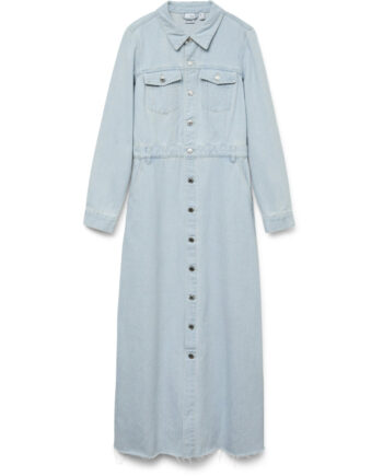 Vero Moda Dame Kjole Vmmolly Light Blue Denim