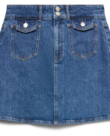 Vero Moda Dame Nederdel Vmtessa Medium Blue Denim