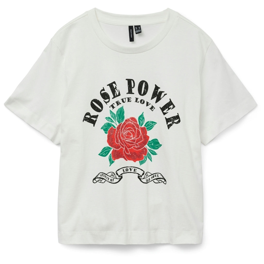 Vero Moda Dame -shirt Vmsigne Snow White Rose Power