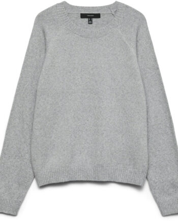 Vero Moda Dame Trøje Vmdoffyshine Light Grey Melange Silver Lurex