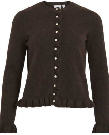 Vila Dame Cardigan Vijacia Coffee Bean Melange