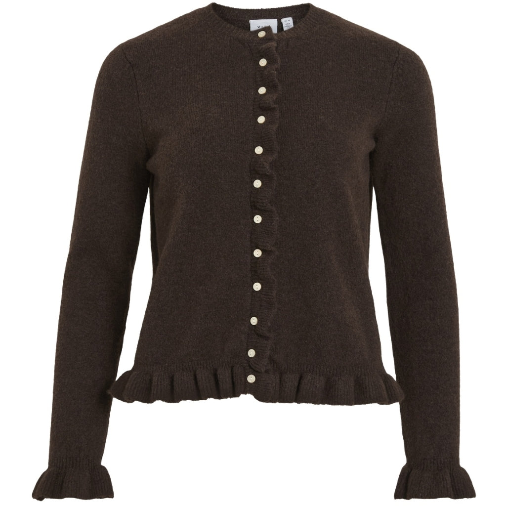 Vila Dame Cardigan Vijacia Coffee Bean Melange