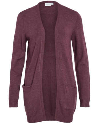 Vila Dame Cardigan Viril Fig Dark Melange
