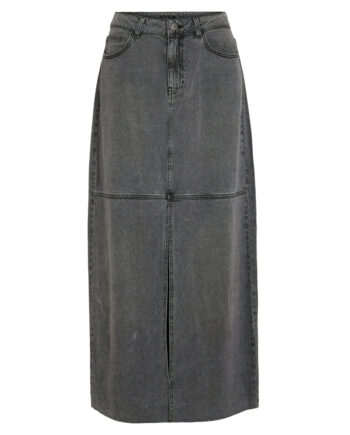Vila Dame Nederdel Vikiki Medium Grey Denim