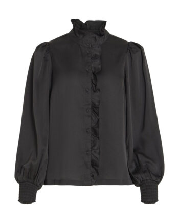Vila Dame Skjorte Vilutto Black Beauty