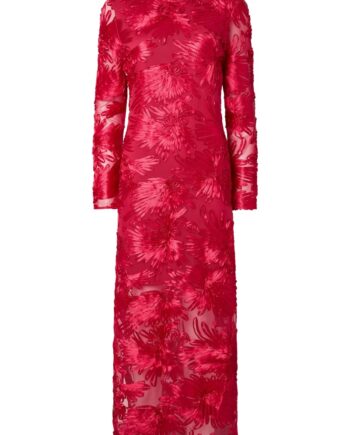 Kjole Floree Ls Long Dress D2d Persian Red