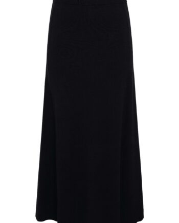 Nederdel Fonny Hw Ankle Knit Skirt Black