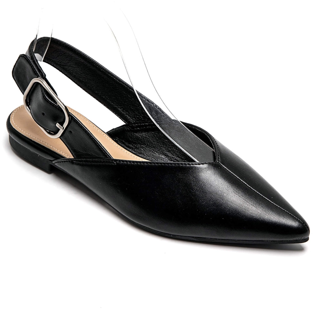 Amance Dame Slingback Ballerinaer 9705 Black