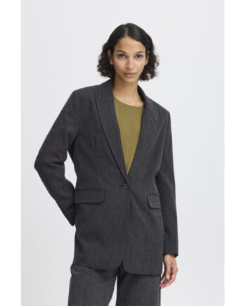 Young Dame Blazer Bydanta Black Melange