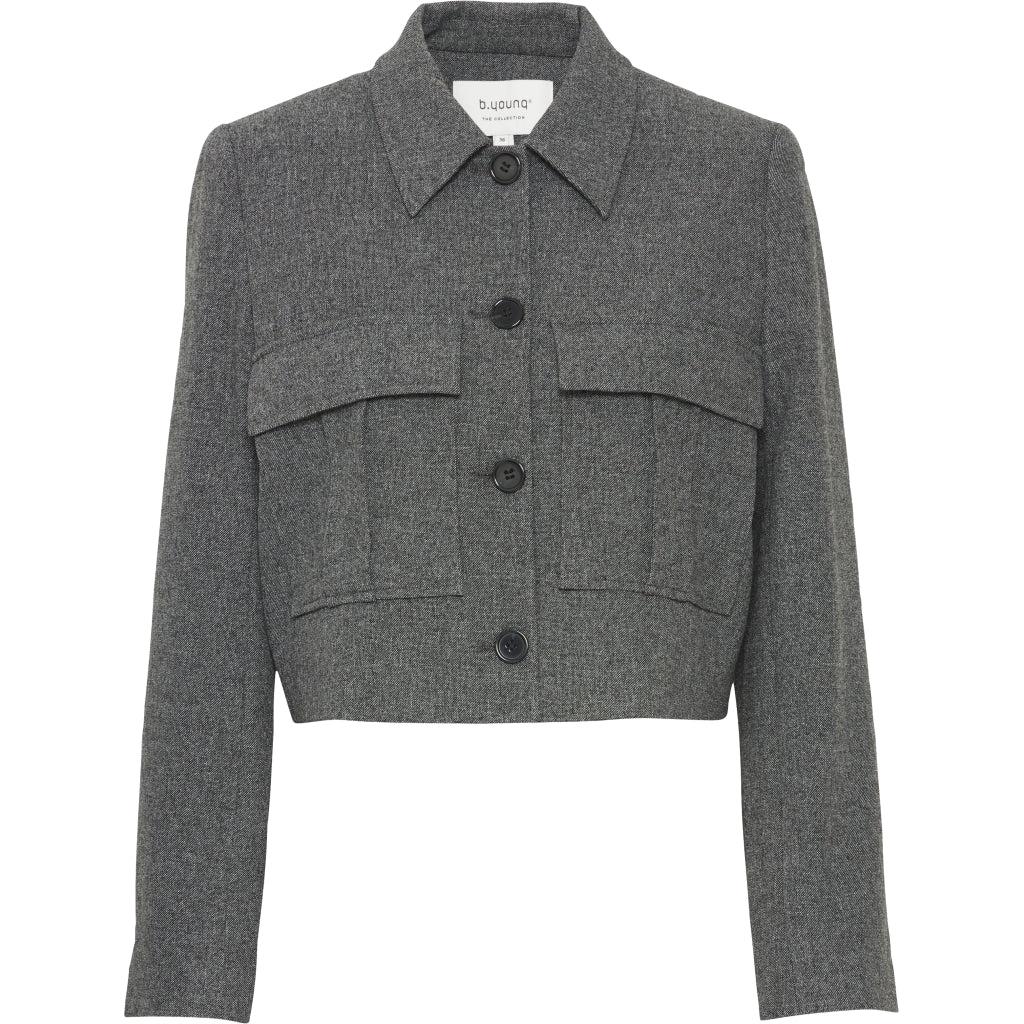 Young Dame Blazer Byetona Mid Grey Melange