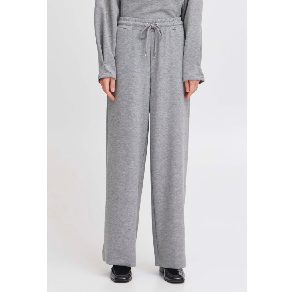 Young Dame Bukser Bypusti Mid Grey Melange
