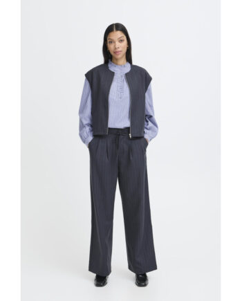 Young Dame Bukser Byxdayo Dark Grey Stripes