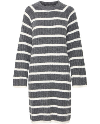 Young Dame Kjole Bymarianne Dark Grey Melange