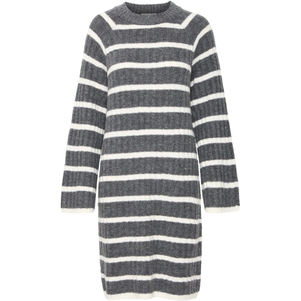 Young Dame Kjole Bymarianne Dark Grey Melange
