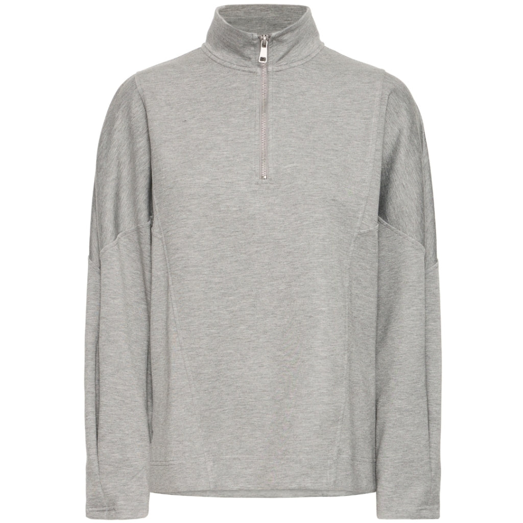 Young Dame Sweatshirt Bypusti Mid Grey Melange