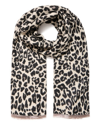 Young Dame Tørklæde Byvileopard Black Mix