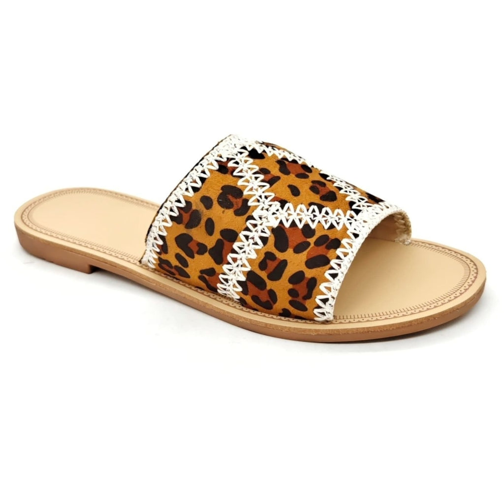 Emilie Dame Sandaler Dm429 Leopard