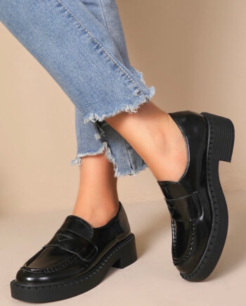 Emma Dame Loafers Mo-  Black