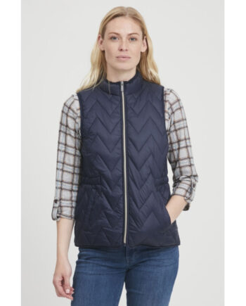Fransa Dame Vest Frbapadding   Dark Peacoat