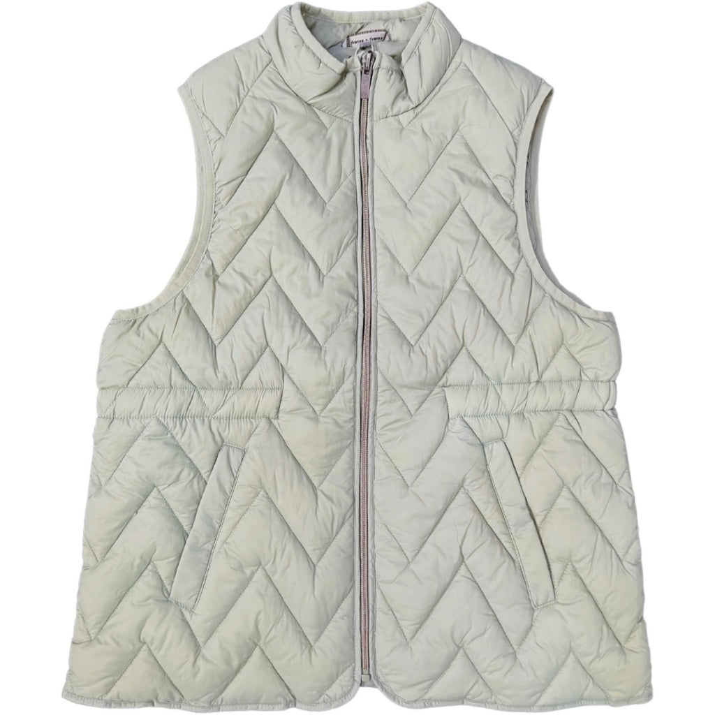Fransa Dame Vest Frbapadding Desert Sage