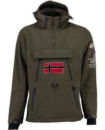 Geographical Norway Herre Anorak Softshell Jakke Tuilding Khaki