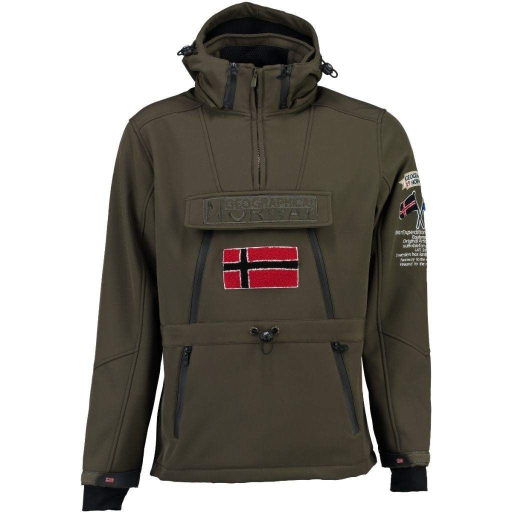 Geographical Norway Herre Anorak Softshell Jakke Tuilding Khaki