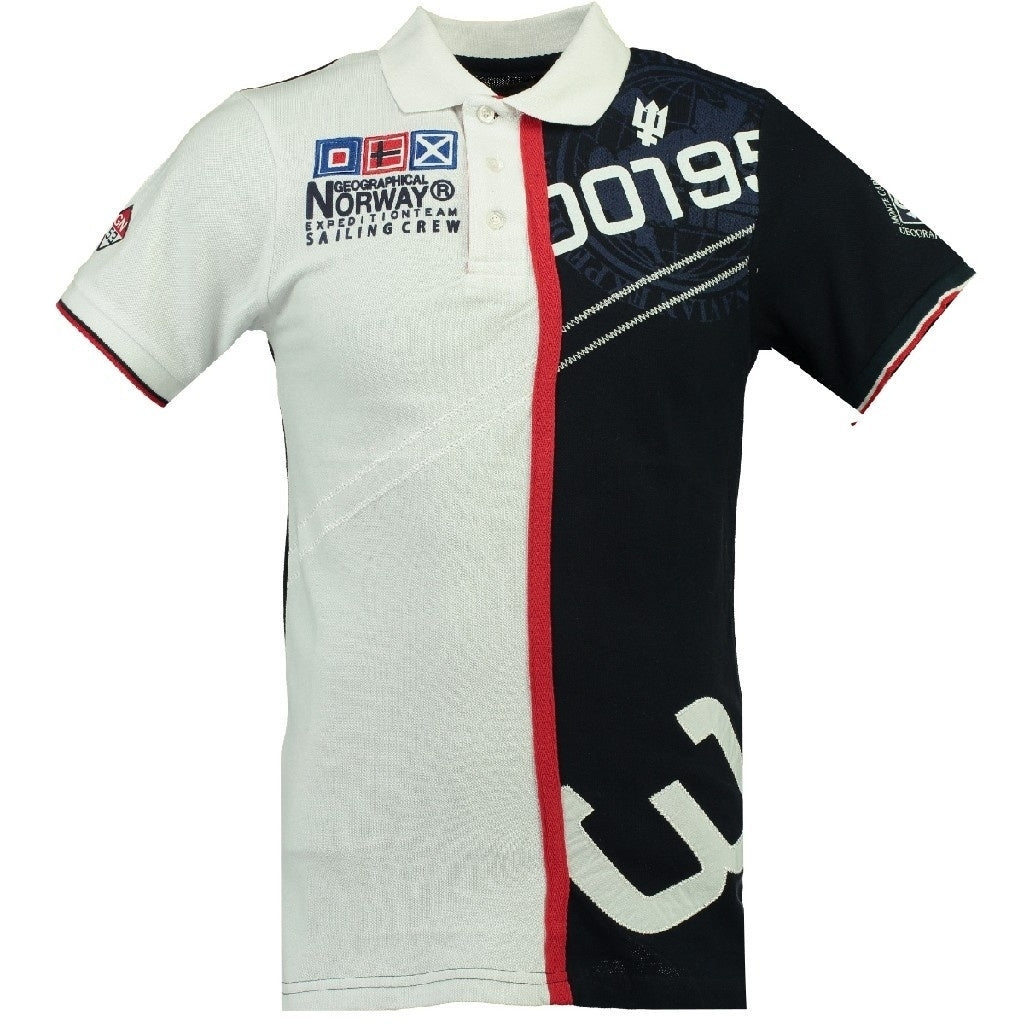 Geographical Norway Polo Herre Kapcode White Navy
