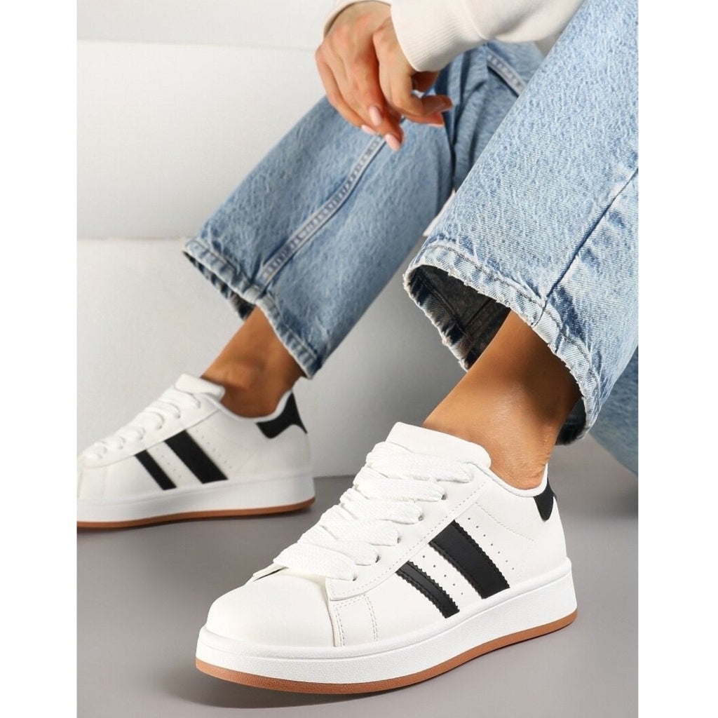 Ginette Dame Sneakers -123 White
