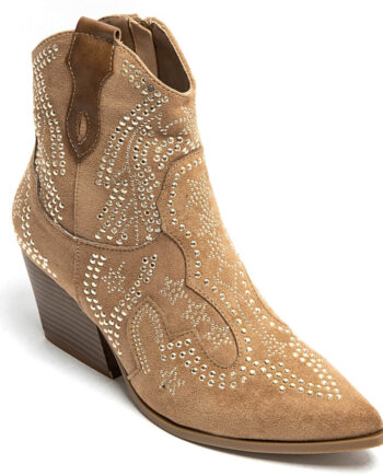 Jacqueline Dame Cowboystøvler 9676a Camel