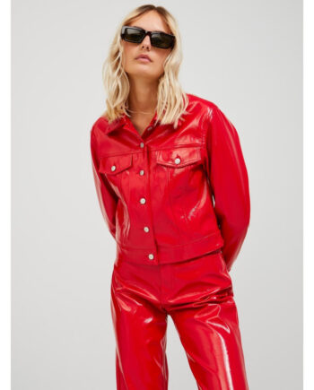 Jjxx Dame Jakke Jxjay Chinese Red Shiny