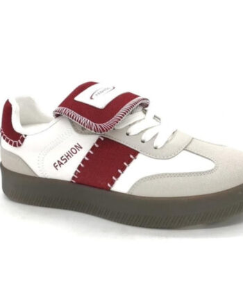 Josianne Dame Sneakers  -101 Kaki Red001