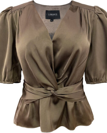 Libertã  Dame Bluse Tiki Brown
