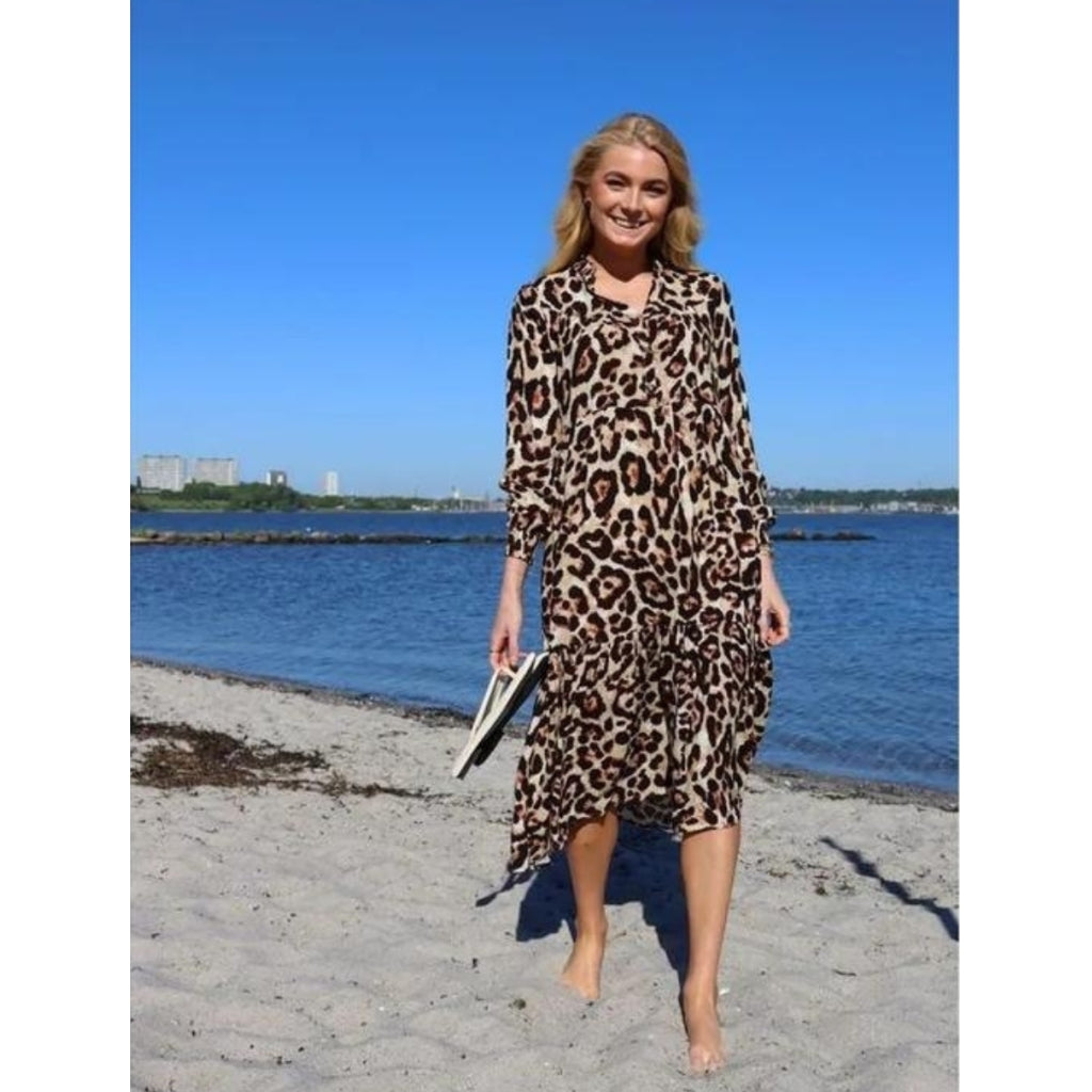 Liberté Dame Kjole Mag 22053 Brown Leo