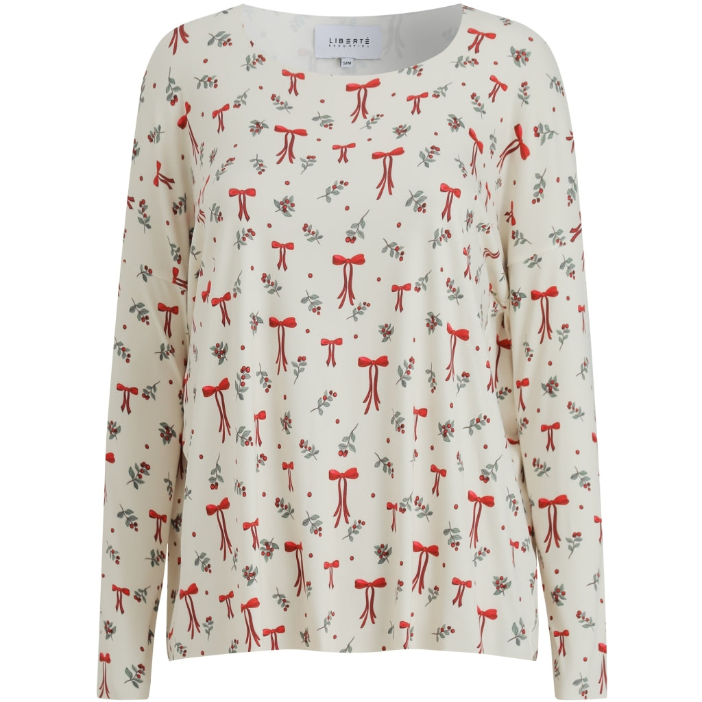 Liberté Dame Top Alma 9504 Red Bow Creme