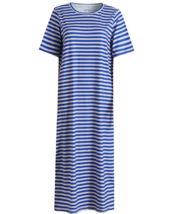 Liberte Dame Kjole Alma 9562  Stripe Ivory Cobolt