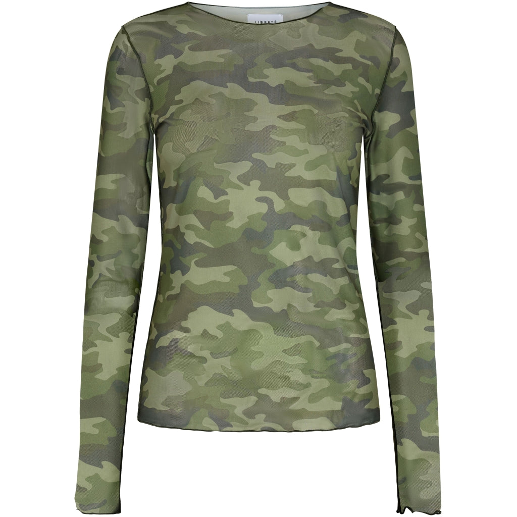 Liberte Dame Langærmet Mesh Top 4086 Camo
