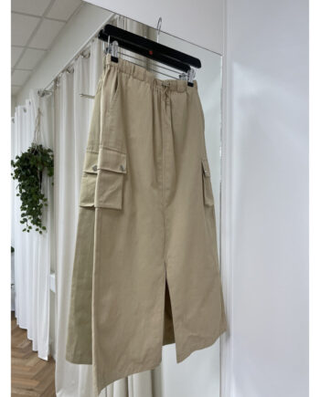 Lululia Studio Dame Cargo Nederdel Lula Beige