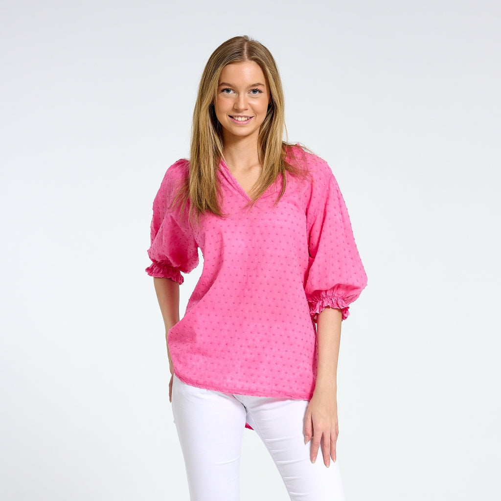 Marta Du Chateau Dame Bluse 1471 Fuxia