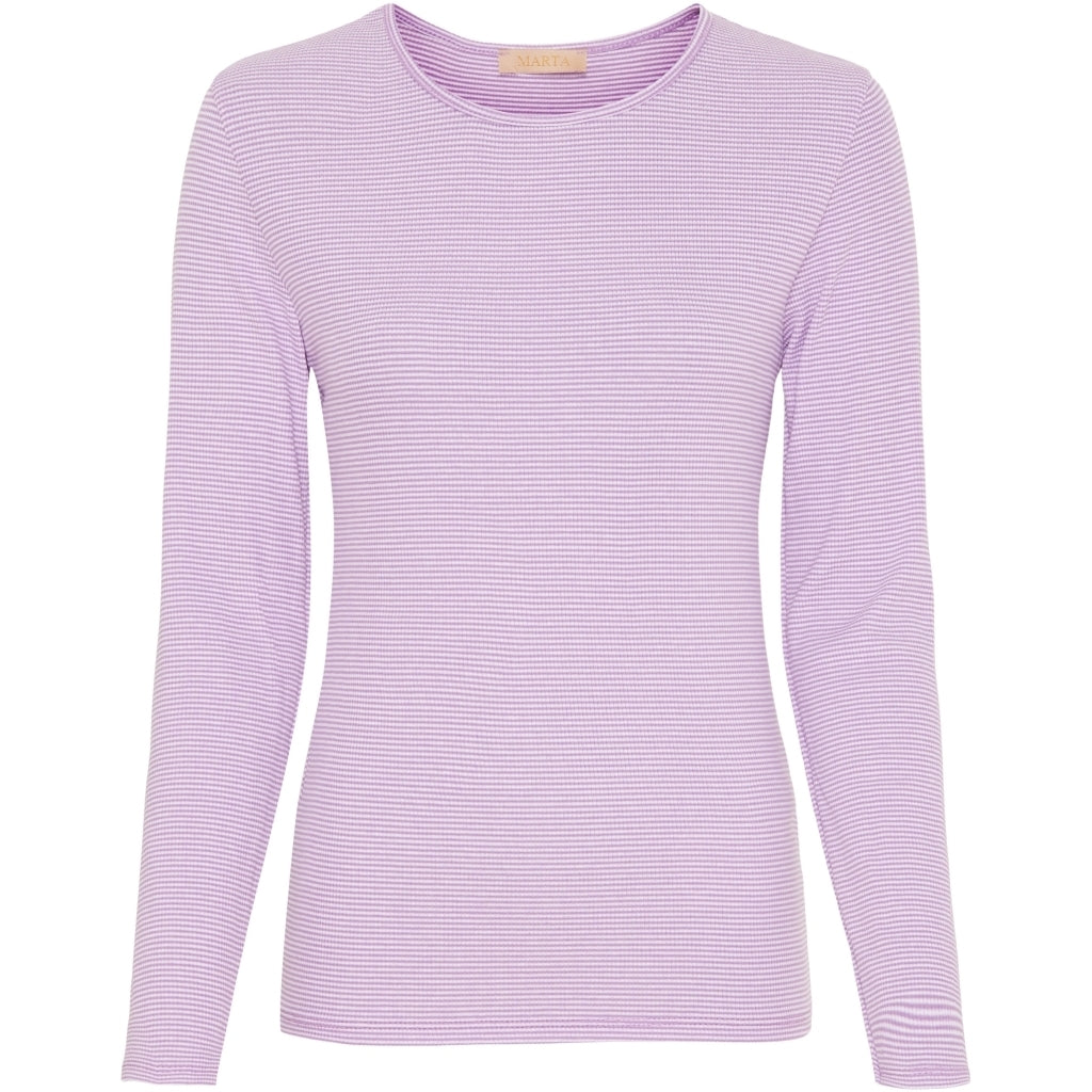 Marta Du Chateau Dame Bluse 4906 Lilac White