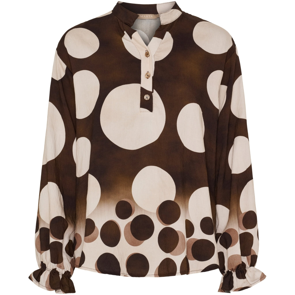 Marta Du Chateau Dame Bluse Mdcaspen 7704 Marroneez552db
