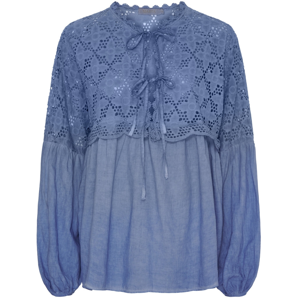 Marta Du Chateau Dame Bluse Mdcaurora Jeans Cold Wash