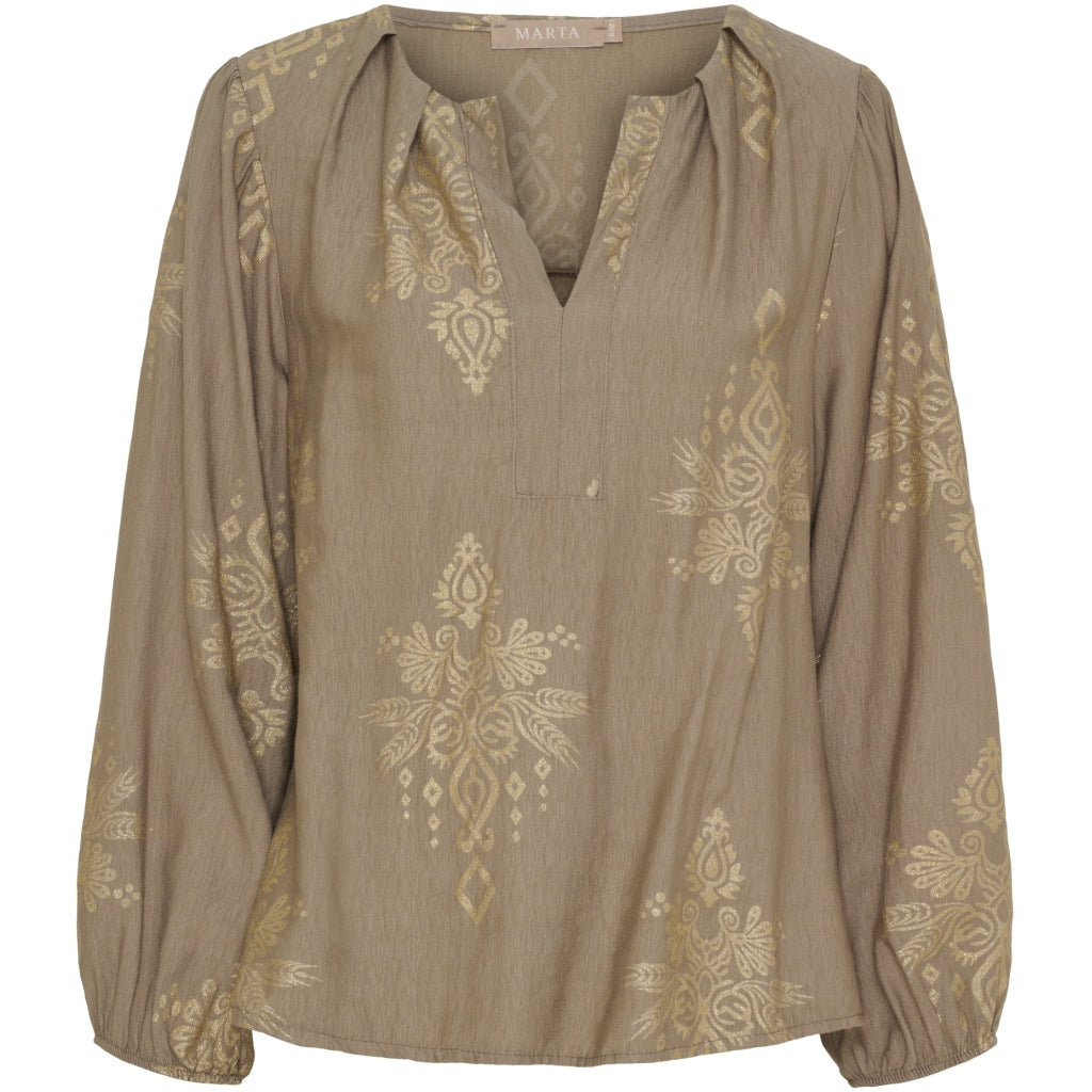 Marta Du Chateau Dame Bluse Mdcbayleaf 7705 Fango60