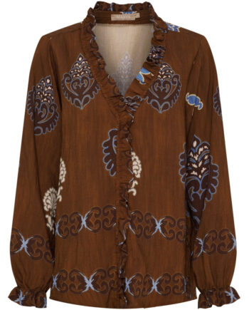 Marta Du Chateau Dame Bluse Mdcbrook 7648 Marrone3257tpk