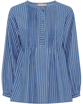 Marta Du Chateau Dame Bluse Mdceulalie 258008 Medium Blue