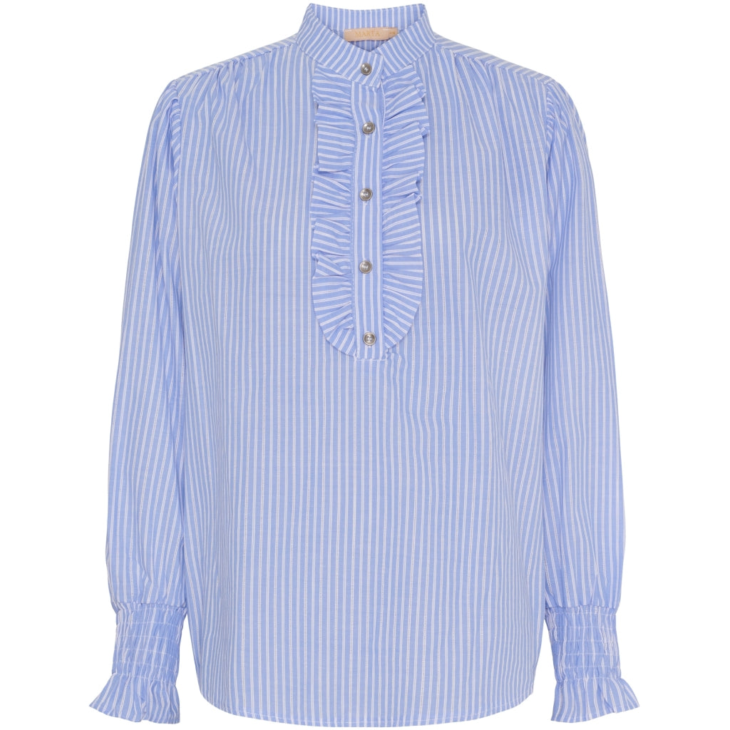 Marta Du Chateau Dame Bluse Mdcmargaux 6811 Celeste