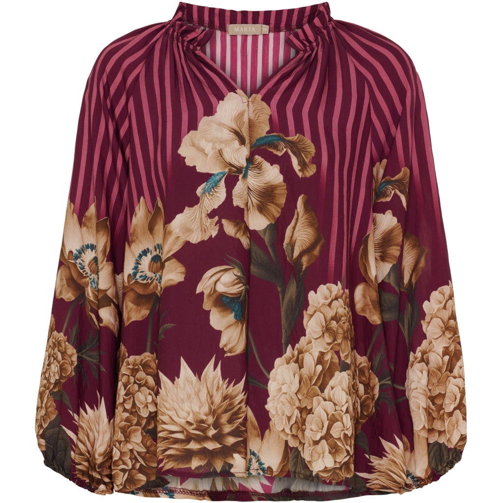 Marta Du Chateau Dame Bluse Mdcoctavia 003b Bordeaux6022