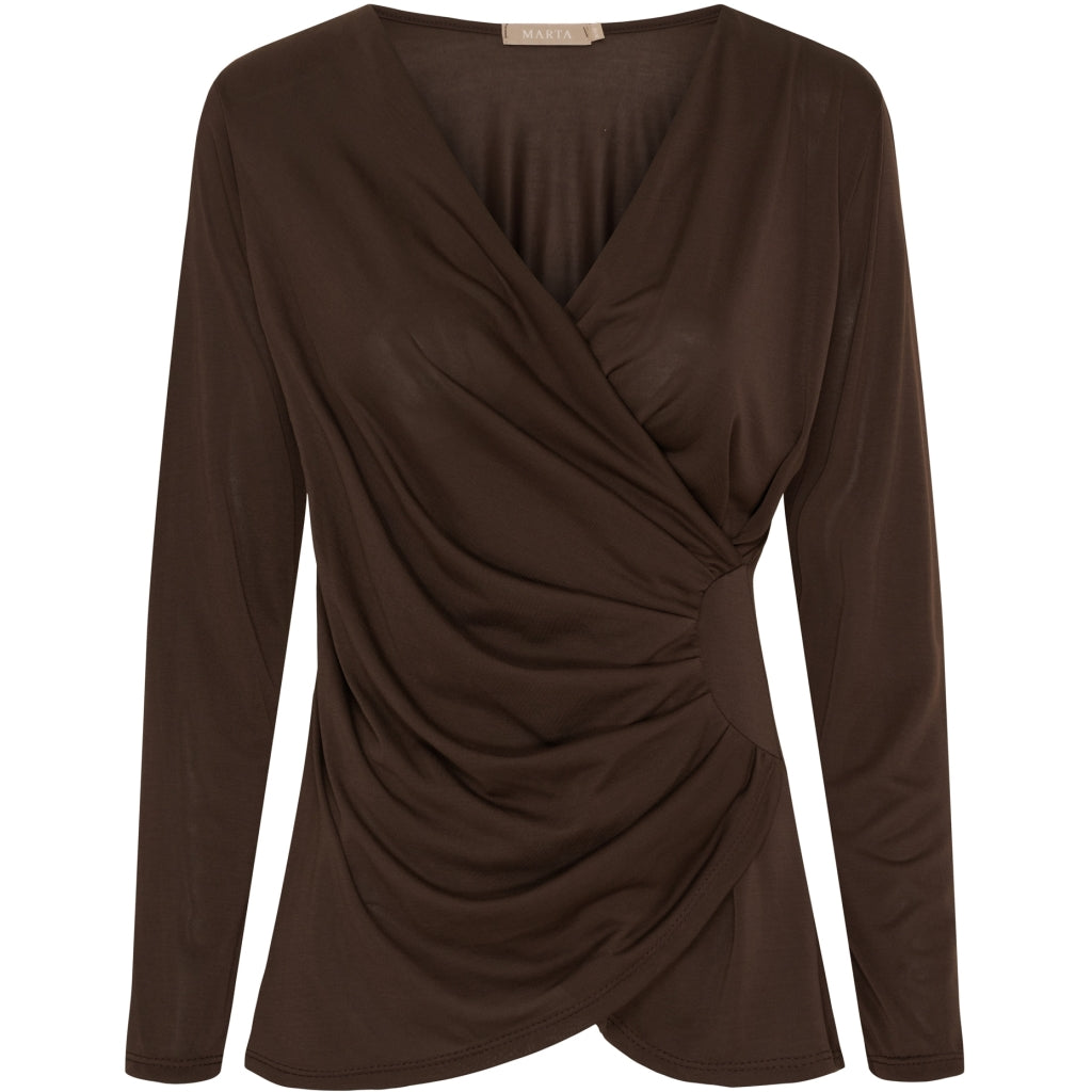 Marta Du Chateau Dame Bluse Mdcprimrose 6075 Moro